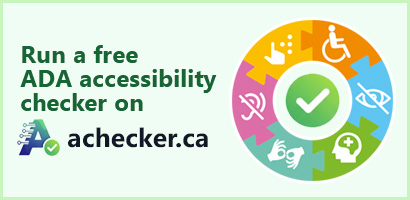 Run a free ADA accessibility checker on achecker.ca